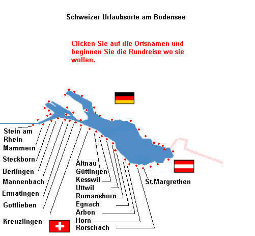 Schweizer Urlaubsorte am Bodensee