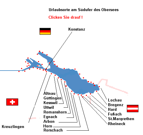 Bodensee Karte Bodensee SÃ¼dufer